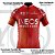 Camisa Ciclismo Masculina Ineos Vermelha Com Bolsos Uv 50+ - Imagem 3