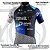 Camisa Ciclismo Masculina Israel Azul Com Bolsos Uv 50+ - Imagem 3