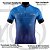 Camisa Ciclismo Masculina Pro Tour Azul Degrade Com Bolsos UV 50+ - Imagem 3