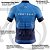 Camisa Ciclismo Masculina Pro Tour Azul Degrade Com Bolsos UV 50+ - Imagem 4