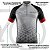 Camisa Ciclismo Maculina Pro Tour Ranger Cinza Com Bolsos Uv 50+ - Imagem 3