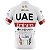 Camisa Ciclismo Masculina UAE Branca Com Bolsos Uv 50+ - Imagem 2