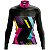 Camisa Ciclismo Mountain Bike Feminina Pro Tour Abstrata Manga Longa - Imagem 1