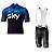 Conjunto Ciclismo Bretelle e Camisa Sky 2019 - Imagem 1