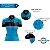 Camisa Ciclismo Mountain Bike Feminina Azul Bolinhas Dry Fit Proteção UV+50 - Imagem 4