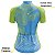 Camisa Ciclismo MTB Feminina Azul Floral Proteção UV+50 - Imagem 4