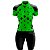 Conjunto Ciclismo Mountain Bike Feminino Bermuda e Camisa Cacto Verde - Imagem 1