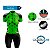 Conjunto Ciclismo Mountain Bike Feminino Bermuda e Camisa Cacto Verde - Imagem 3