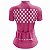 Camisa Ciclismo Mountain Bike Feminina Rosa Bolinhas Dry Fit Proteção UV+50 - Imagem 2