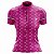 Camisa Ciclismo Mountain Bike Feminina Rosa Bicicletinhas Dry Fit Proteção UV+50 - Imagem 1
