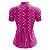 Camisa Ciclismo Mountain Bike Feminina Rosa Bicicletinhas Dry Fit Proteção UV+50 - Imagem 2