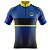 Camisa Ciclismo Pro Tour Preta Azul e Amarelo Premium Zíper Abertura Total - Imagem 2