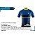 Camisa Ciclismo Pro Tour Preta Azul e Amarelo Premium Zíper Abertura Total - Imagem 6