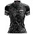 Camisa Ciclismo Mountain Bike Feminina Preta Rosas Proteção Dry Fit UV+50 - Imagem 1