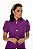 Jaleco Feminino Manga Curta Roxo França - Imagem 2