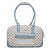 Bolsa Pet Rita Acuio Marfim Xadrez com Azul G - Imagem 2