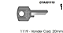 Chave Yale 1119 Vonder ( Unidade ) - Imagem 1