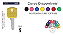 Chave Yale D944 Stam ( Gold 999 ) Unidade - Imagem 1