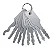 Kit Micha Modelo Yale Em Aço Inox 10 In 1 - Imagem 1