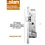 Fechadura Externa Stam Perfil Ferro Cromada 501-502/33 27mm - Imagem 3