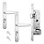 Fechadura Externa Stam Perfil Ferro Cromada 501-502/33 27mm - Imagem 2