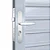 Fechadura Externa Stam Perfil Ferro Cromada 501-502/33 27mm - Imagem 4