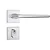 FECHADURA EXTERNA 803/27 ROSETA QUADRADA 1 INOX STAM - Imagem 1