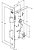 FECHADURA EXTERNA 803/27 ROSETA QUADRADA 1 INOX STAM - Imagem 5