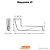 FECHADURA EXTERNA 803/27 ROSETA QUADRADA 1 INOX STAM - Imagem 4