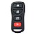 Carcaça Controle Tiida Sentra Frontier 4 Botões oca - Imagem 1