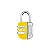 Cadeado Stam Segredo 25MM Life Colors Amarelo - Imagem 1