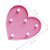 Luminária Led Coração Rosa Abajur - Decoração - Imagem 3
