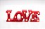 Luminária Letreiro Quadro Led Love Vermelho - Imagem 6