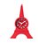 Relógio De Mesa Despertador Torre Eiffel - Vermelho - Imagem 1