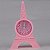 Relogio De Mesa Despertador Torre Eiffel Rosa - Imagem 2