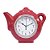 Relógio Parede Bule Vermelho - Imagem 1