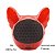 Caixa De Som Bluetooth X15 Bulldog Francês Cachorro Portátil 8w Vermelha - Imagem 3