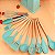 Kit 19 Peças Jogo de Utensílios Para Cozinha em Silicone Com Cabo de Madeira Completo - Imagem 5