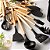 Kit 12 Peças Utensílios Cozinha Silicone Cabo Madeira decoração elegante livre BPA premium chef - Imagem 2