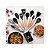 Kit 12 Peças Utensílios Cozinha Silicone Cabo Madeira decoração elegante livre BPA premium chef - Imagem 8
