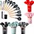 Kit 12 Peças Utensílios Cozinha Silicone Cabo Madeira decoração elegante livre BPA premium chef - Imagem 14