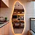Espelho Orgânico Com Led 150x50 Cm Para Sala Quarto Banheiro Moldura Flame Led Quente - Imagem 1