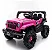Carro Elétrico Infantil Jipe Off-road 12v Rosa Brinqkids - Imagem 2