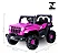 Carro Elétrico Infantil Jipe Off-road 12v Rosa Brinqkids - Imagem 7