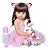 Brastoy Bonecas Bebe Reborn Menina 100% Silicone 55 Cm - Imagem 1