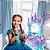 Penteadeira Castelo Emite Luz E Som Princesa Infantil Azul - Imagem 6
