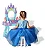 Penteadeira Castelo Emite Luz E Som Princesa Infantil Azul - Imagem 7