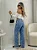 Calça Jeans Wide Leg Feminina Cintura Alta Pantalona - Imagem 10