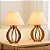 Kit 2 unidades Abajur La Finesse Cupula - Luminária Para Decoração Quarto e Sala - Imagem 1