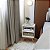 Mesa de Cabeceira Retrô Compacta com Nicho para Quarto Sala Casal ou Solteiro Palma - Imagem 2